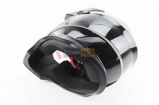 Шолом кросовий/ендуро/АТV зі склом BLD-819-7 S (55-56см), ЧОРНИЙ глянець