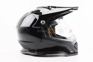 Шолом кросовий/ендуро/АТV зі склом BLD-819-7 S (55-56см), ЧОРНИЙ глянець