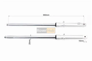 Амортизатор передній (пір'я), лев., правий. к-кт L-650мм D-25мм (пружина всередині)
