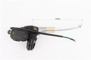 Тормозной цилиндр с рычагом правый Yamaha 3KJ (хром рычаг)