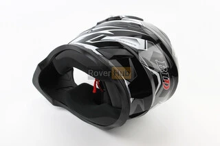 Шолом кросовий/ендуро/АТV BLD-819-7 М (57-58см), ЧОРНО-БІЛИЙ