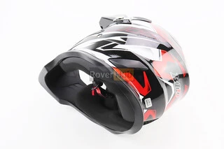 Шолом кросовий/ендуро/АТV BLD-819-7 L (59-60см), ЧОРНО-ЧЕРВОНИЙ