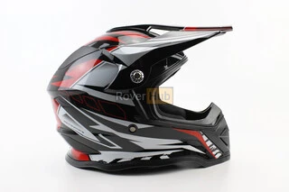 Шолом кросовий/ендуро/АТV BLD-819-7 S (55-56см), ЧОРНО-ЧЕРВОНИЙ