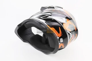 Шолом кросовий/ендуро/АТV BLD-819-7 L (59-60см), ЧОРНО-ПОМАРАНЧЕВИЙ