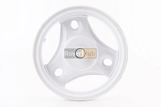 Диск колісний передній Honda DIO бараб. гальма (сталевий), БІЛИЙ