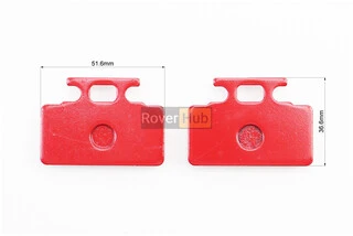 Гальмівні колодки (дискові) Honda LEAD SS/RS 125/250; SYM-MIO50-100; SYM-DD50CITY; KYMCO-SP90YUP к-кт червоні