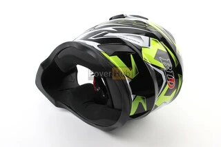 Шолом кросовий/ендуро/АТV BLD-819-7 S (55-56см), ЧОРНИЙ/НЕОНОВО-ЖОВТИЙ