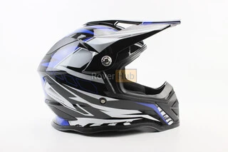 Шолом кросовий/ендуро/АТV BLD-819-7 S (55-56см), ЧОРНО-СИНІЙ