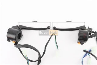 Блок кнопок на руле левый, правый к-кт с рычагами (провода с "фишками", под зеркала М8) ALPHA