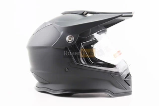 Шлем кроссовый/эндуро/АТV со стеклом BLD-819-7 М (57-58см), ЧЕРНЫЙ матовый