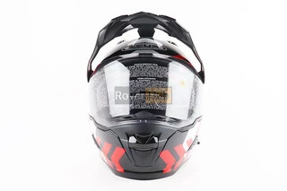 Шолом кросовий/ендуро/АТV SOLID ZS-913 M, ЧОРНИЙ з чевоно - білим
