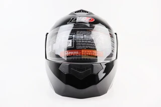 Шлем модуляр, закрытый с откидным подбородком+откидные очки BLD-159 S (55-56см), ЧЕРНЫЙ глянец