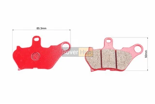 Гальмівні колодки (дискові) Yamaha MIO/EGO к-кт червоні