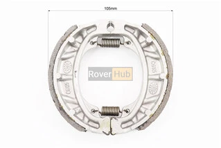 Гальмівні колодки задні к-кт, 105мм (барабан, накладки з вибіркою) 10", 12"