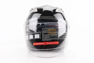 Шолом відкритий+відкидні окуляри BLD-708 S (55-56см), ЧОРНО-СИНІЙ "Bulldog"