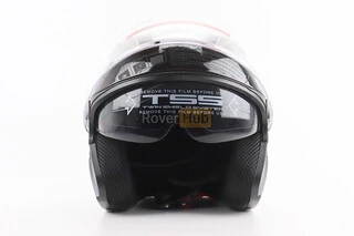 Шолом відкритий+відкидні окуляри BLD-708 S (55-56см), ЧОРНО-СИНІЙ "Bulldog"