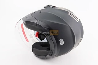 Шолом відкритий+відкидні окуляри BLD-708 S (55-56см), ЧОРНИЙ матовий