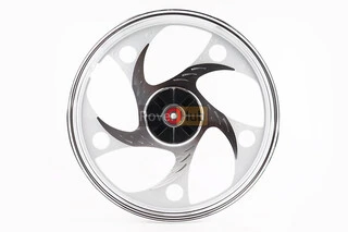 Диск задний литой 1,6-17" ALPHA/ACTIVE "волна", серебристый (ось 12мм)