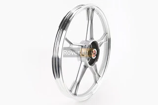 Диск передній литий 1,2-17" DELTA, сріблястий (вісь 10мм)