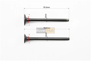 Клапан впускной, выпускной (НЕМАГНИТНЫЙ) к-кт Honda AF-61/62 (d=20,4/16мм; h=78,9/79,3мм)
