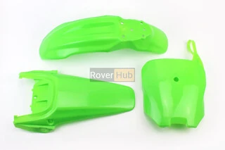 Пластик - ВЕСЬ к-кт деталей - 7од. ЗЕЛЕНИЙ, Honda CRF70/KAYO CRAZY CAT 140cc/GEON X-PIT