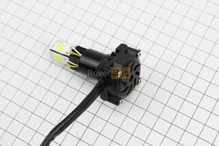 Лампа фари діодний LED-5 SUPER універсальна (к-кт різних кріплень), з стабілізатором + стробоскоп