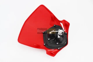 Пластик - обтічник + фара, ЧЕРВОНИЙ, тип 6