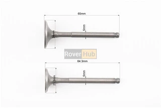 Клапан впускной, выпускной к-кт 125cc