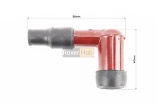 Колпачок свечной "люлька" 90град. текстолитовый, тип. 1