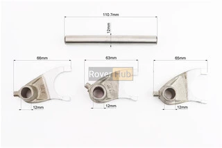 Вилка переключения передач к-кт 3шт + вал СВ125/150