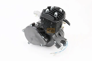 Двигун велосипедний 2Т з ручним стартером + комплект для встановлення, ЧОРНИЙ