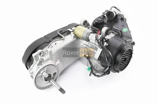 Двигатель скутерный в сборе 125куб (короткий вариатор, длинный вал) New