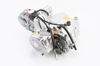 Двигун мопедний в зборі 125куб (ALPHA) - "механіка" (алюмінієвий циліндр)