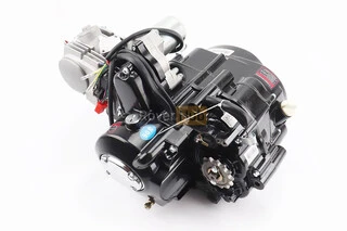 Двигатель мопедный в сборе 125куб (Active)  - "автомат", чёрный