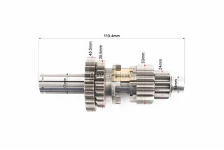Коробка передач (два вала с шестернями) d-14мм под сепаратор
