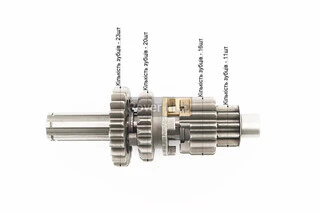 Коробка передач (два вала с шестернями) d-14мм под сепаратор