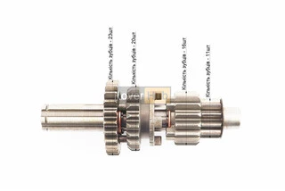 Коробка передач (два вала с шестернями) d-14мм под сепаратор, тип 1