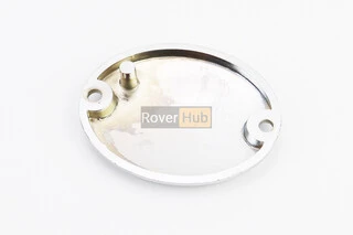 Кришка (овальна, метал) правої кришки двигуна, хром