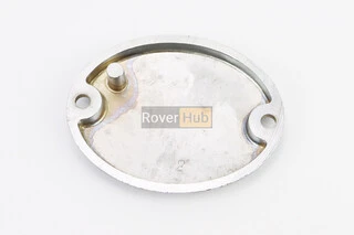 Крышка (овальная, метал) правой крышки двигателя, хром (РАЗНЫЕ надписи)