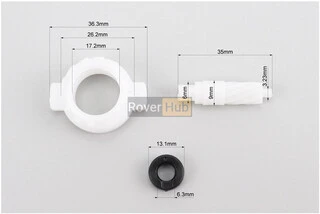 Шестерня спідометру (пластик) + черв'як Honda DIO AF62
