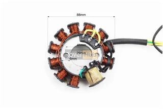 Статор магнето (генератора) (11 котушок роз'єм "мама 4+2") висота 31мм