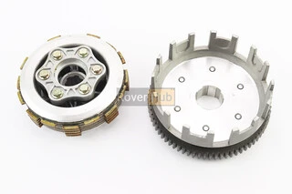 Сцепление, маховик в сборе (6 болтов, маховик 73T) CB-150/200cc, тип 1