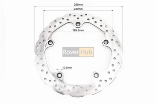 Loncin LX650DS/LX650-2A Диск тормозной передний D-298mm