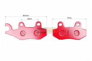 Тормозные колодки (дисковые) левое ухо, Viper - RACE/STORM/CG/СВ/HONDA-LS125;NSR 50;MBX 50/LIFAN/KYMCO-Pulsar/LONCIN, к-кт 2шт,