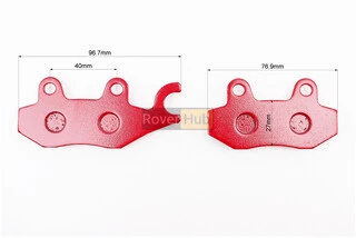 Тормозные колодки (дисковые) правое ухо, Viper - RACE/STORM/CG/СВ/HONDA-LS125;NSR 50;MBX 50/LIFAN/KYMCO-Pulsar/LONCIN, к-кт 2шт,