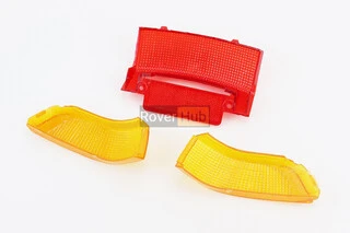 Honda DIO AF-18 "стекло"- стопа, красное + поворотов, желтые к-кт 3шт