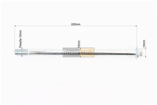 Вісь заднього колеса d12mm; L220mm