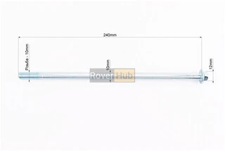 Вісь маятника d10mm; L240mm + гайки