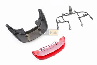 Honda DIO AF-28 пластик - "спойлер", ЧОРНИЙ +кріплення+ліхтар "спойлера" к-кт