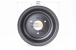 Диск сталевий 7*4,5 d=55; 3відп.*78mm, чорний